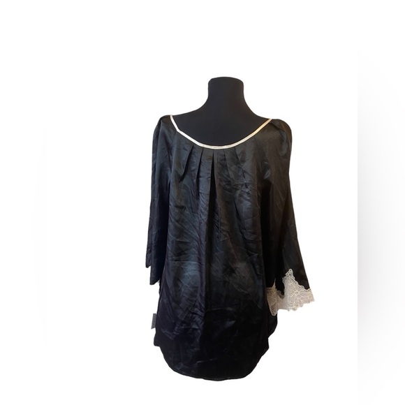 Oscar de la Renta Pink Label Black Lace Lingerie Top - Picture 6 of 16